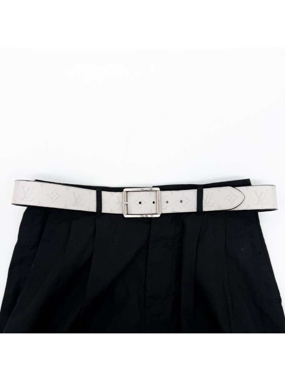 Louis Vuitton Ceinture Reverso Taigarama Reversible Leather Belt - Picture 2 of 8